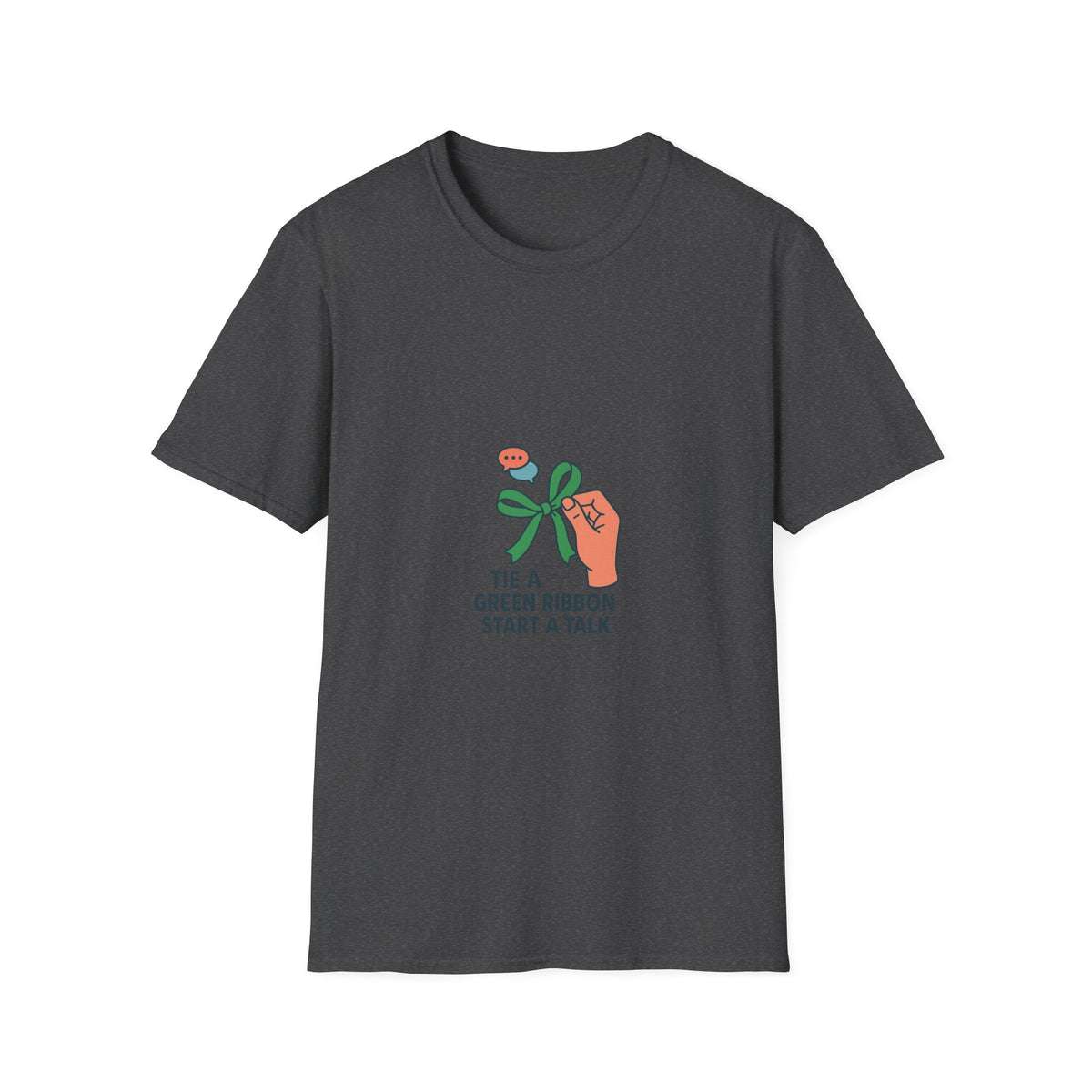 Mental Health Awareness T-Shirt — "Tie a Green Ribbon, Start a Talk" - Trending Now - October 2026