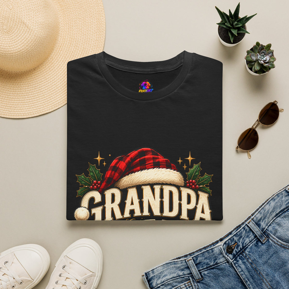 Christmas Grandpa Clause Unisex Softstyle T-Shirt