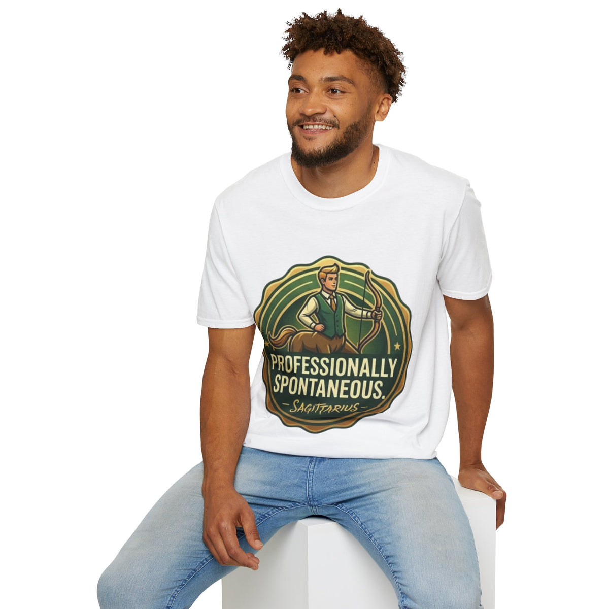 Sagittarius Archer T‑Shirt — "Professionally Spontaneous" Zodiac Tee