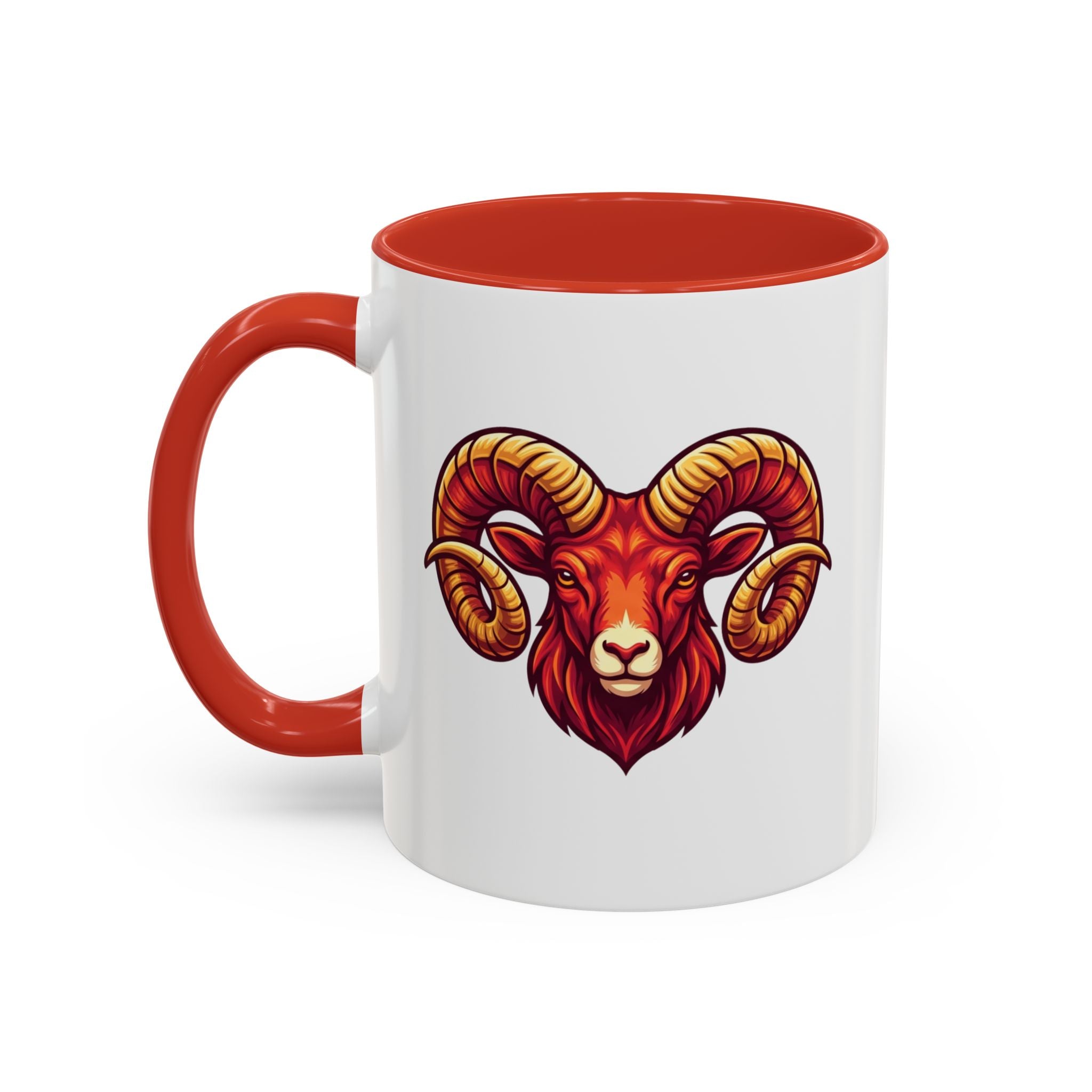Aries Ram Accent Coffee Mug — Zodiac Goat Horoscope Gift