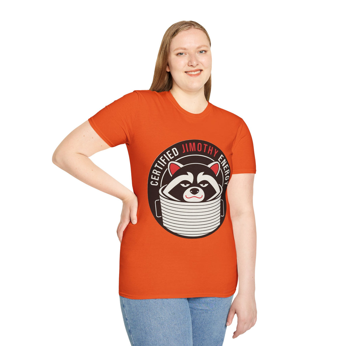 Jimothy Energy T-Shirt — Certified Raccoon Graphic Tee - Trending Now - August 2026