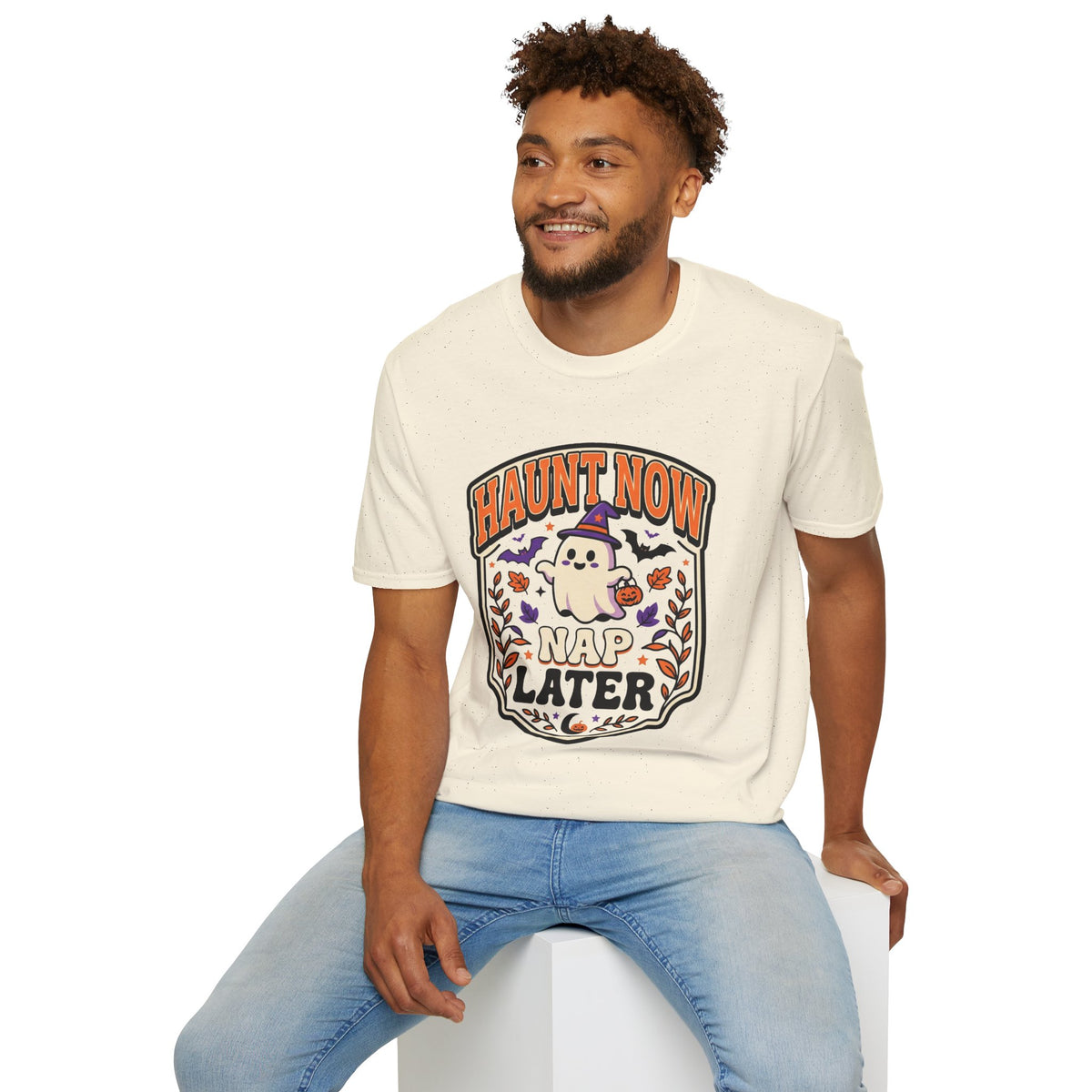 Haunt Now Nap T-Shirt – Cute Halloween Ghost Graphic Tee - Trending Now - August 2026