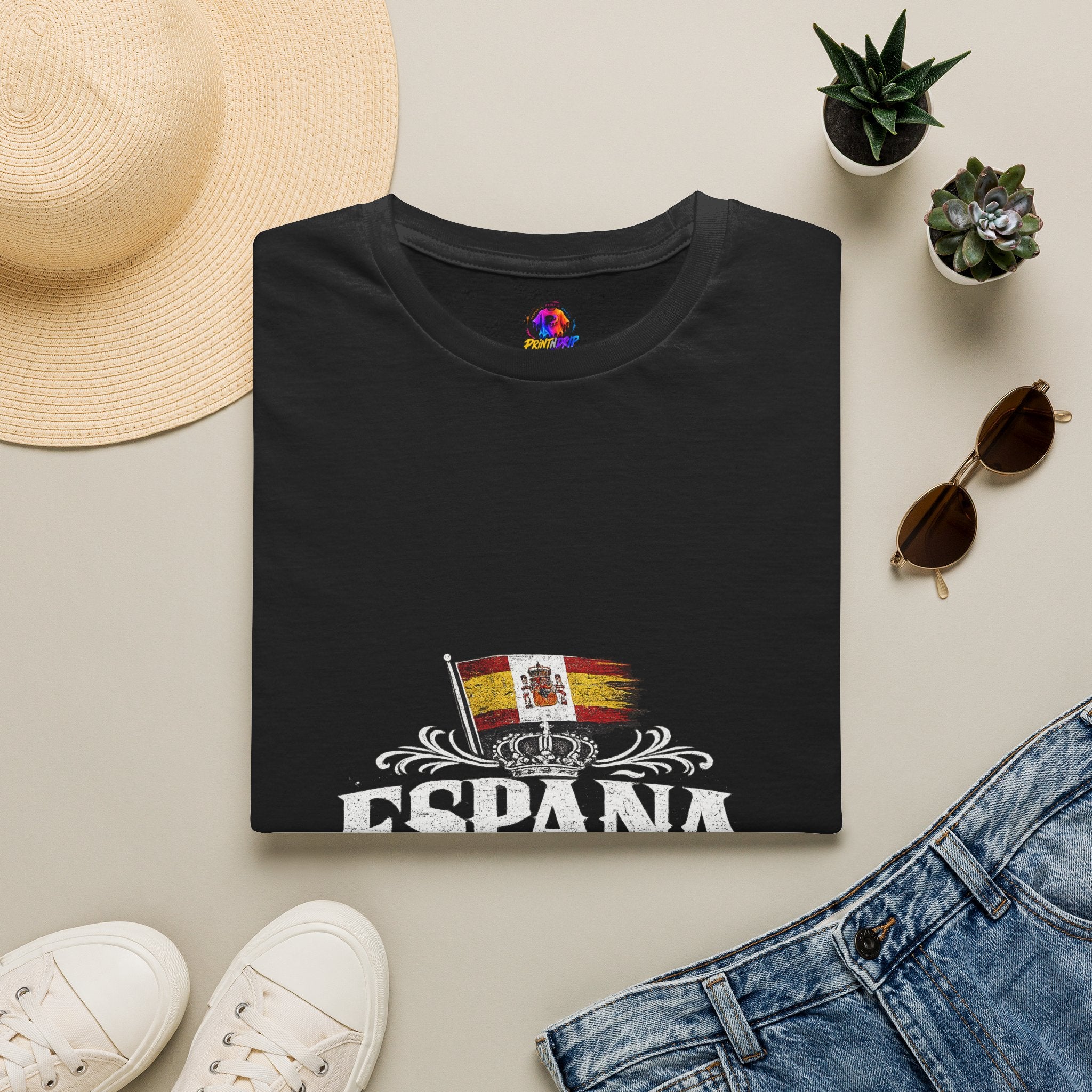 Spain Flag Crest T-Shirt — Spanish Pride Graphic Tee