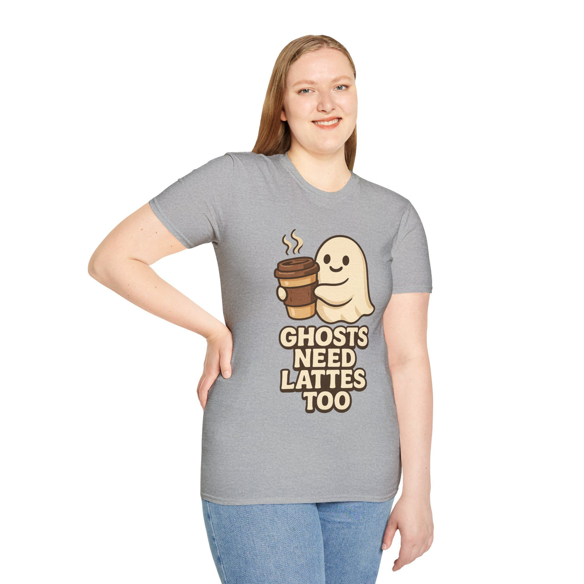 Ghosts Need Lattes Too T-Shirt - Trending Now - August 2026