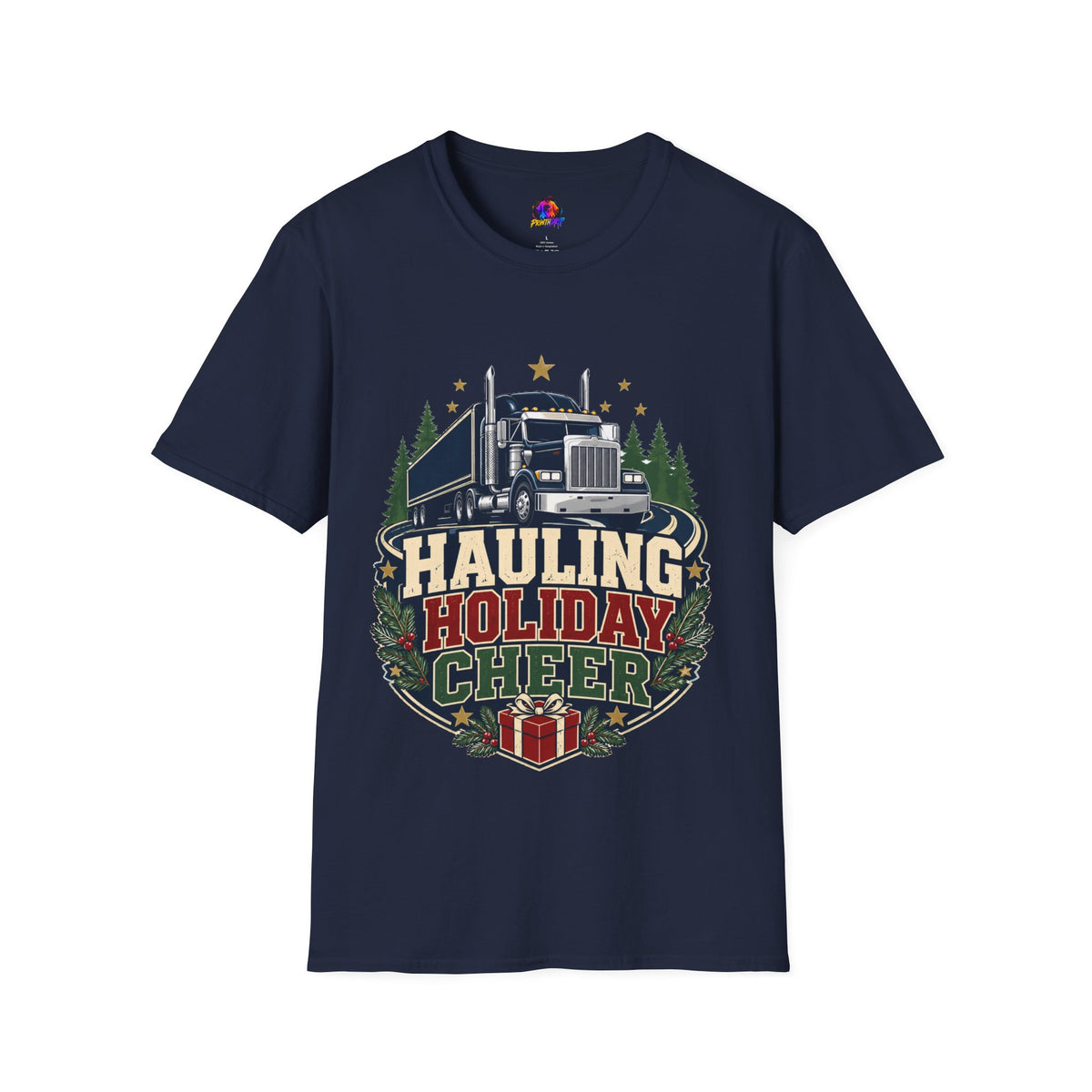 Christmas Truck T‑Shirt — "Hauling Holiday Cheer" Festive Trucker Tee