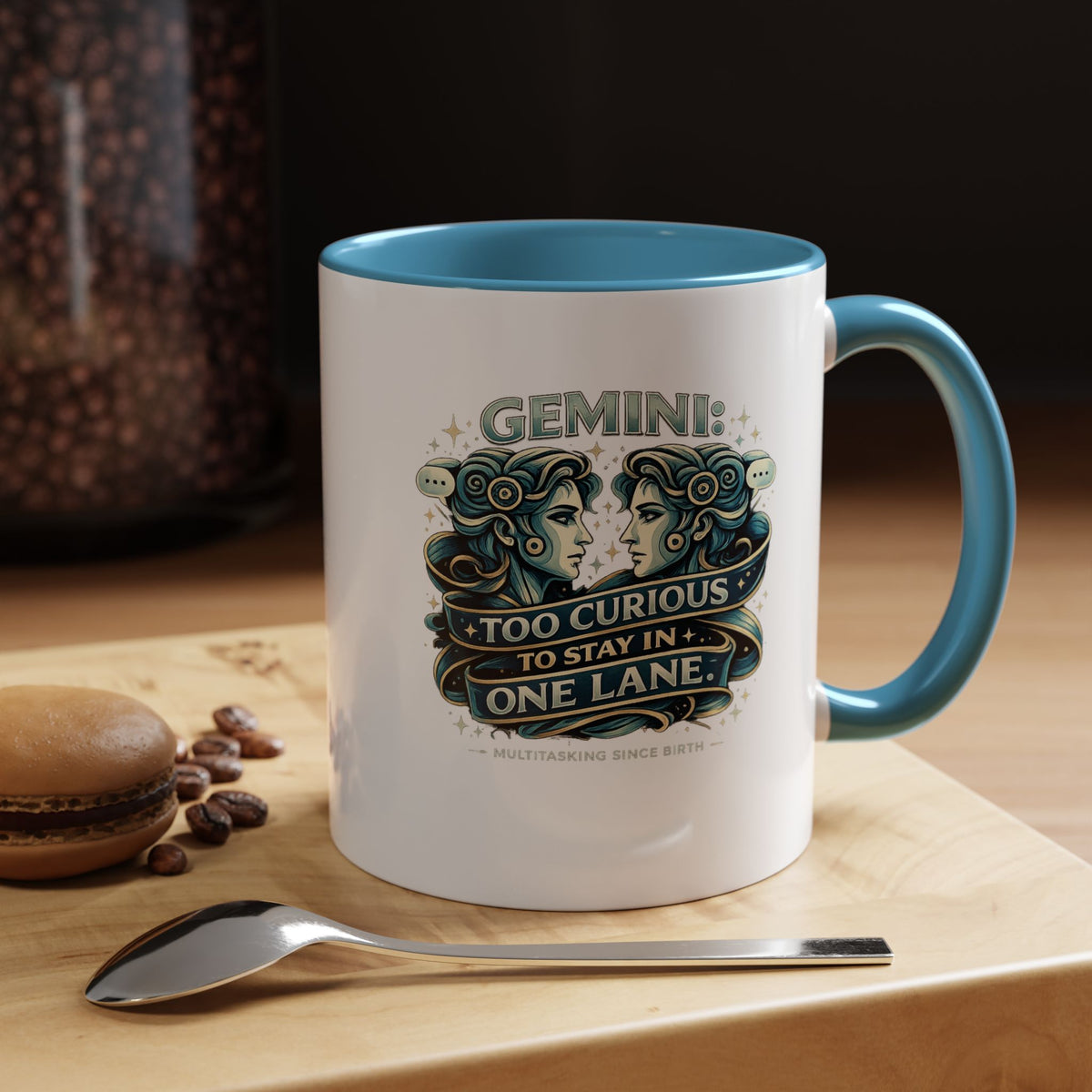 Zodiac Gemini Accent Coffee Mug