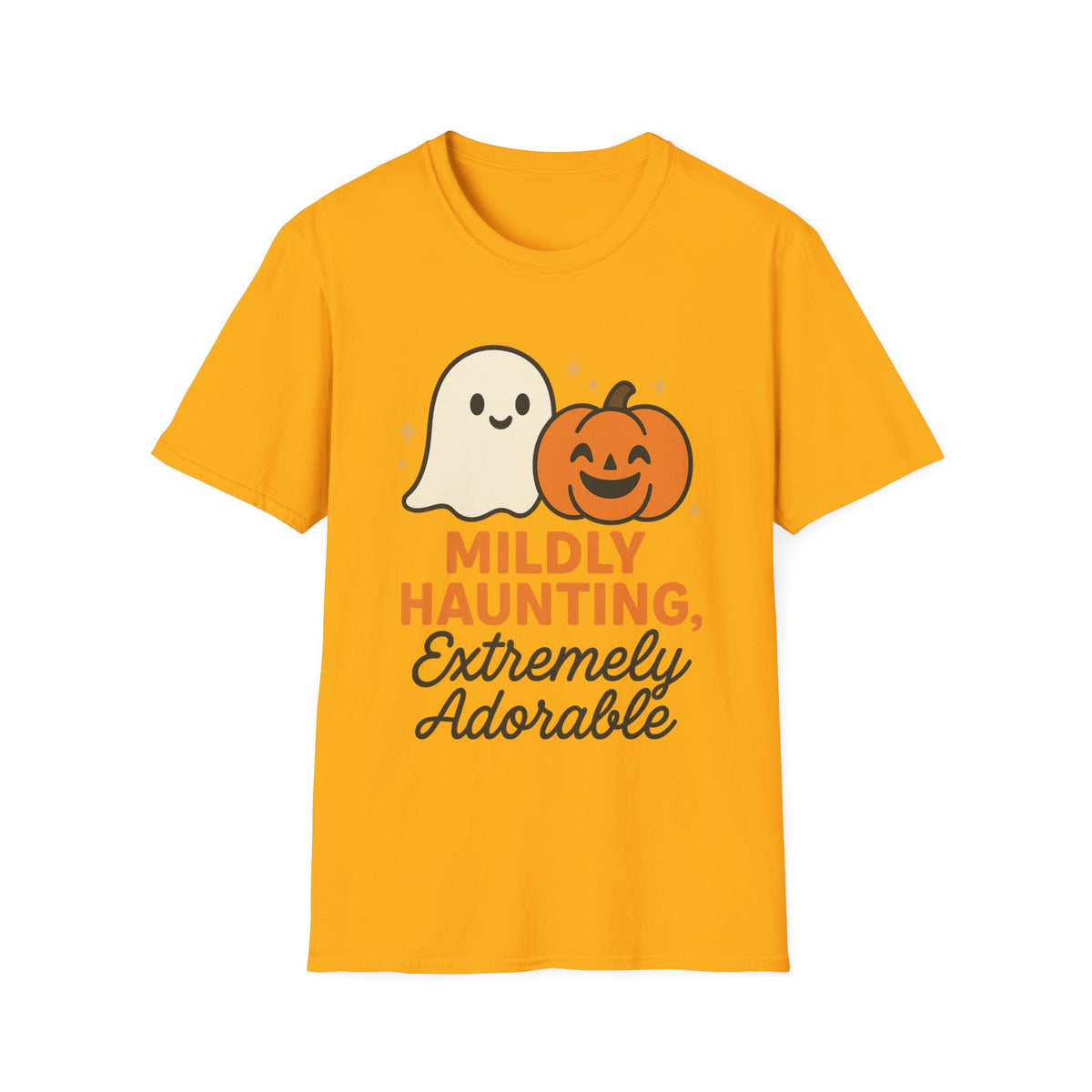 Mildly Haunting Extremely Adorable Ghost T-Shirt, Cute Halloween Pumpkin Tee - Trending Now - September 2026