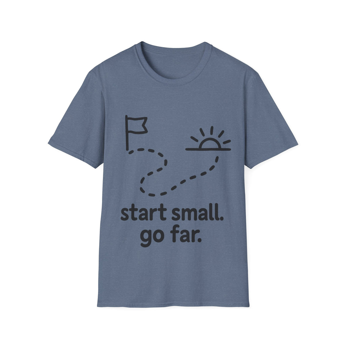 Start Small Go Far Minimalist Trail T-Shirt, Inspirational Hiking Path Graphic Tee - Trending Now - September 2026