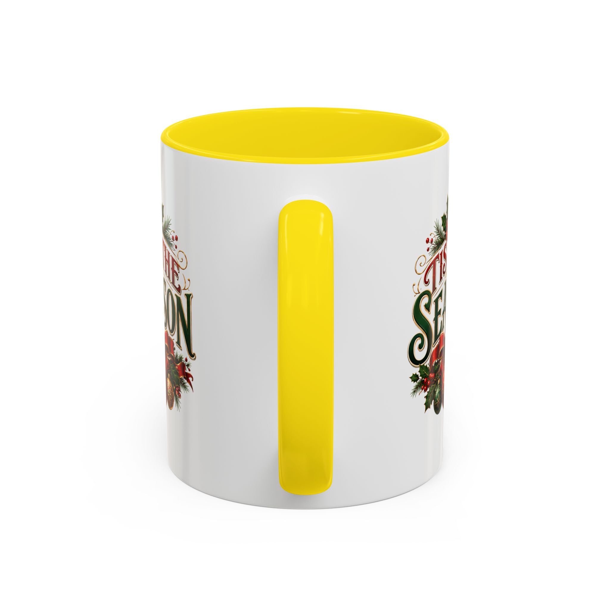 Tis The Season Accent Coffee Mug - Holiday Christmas Coffee Cup