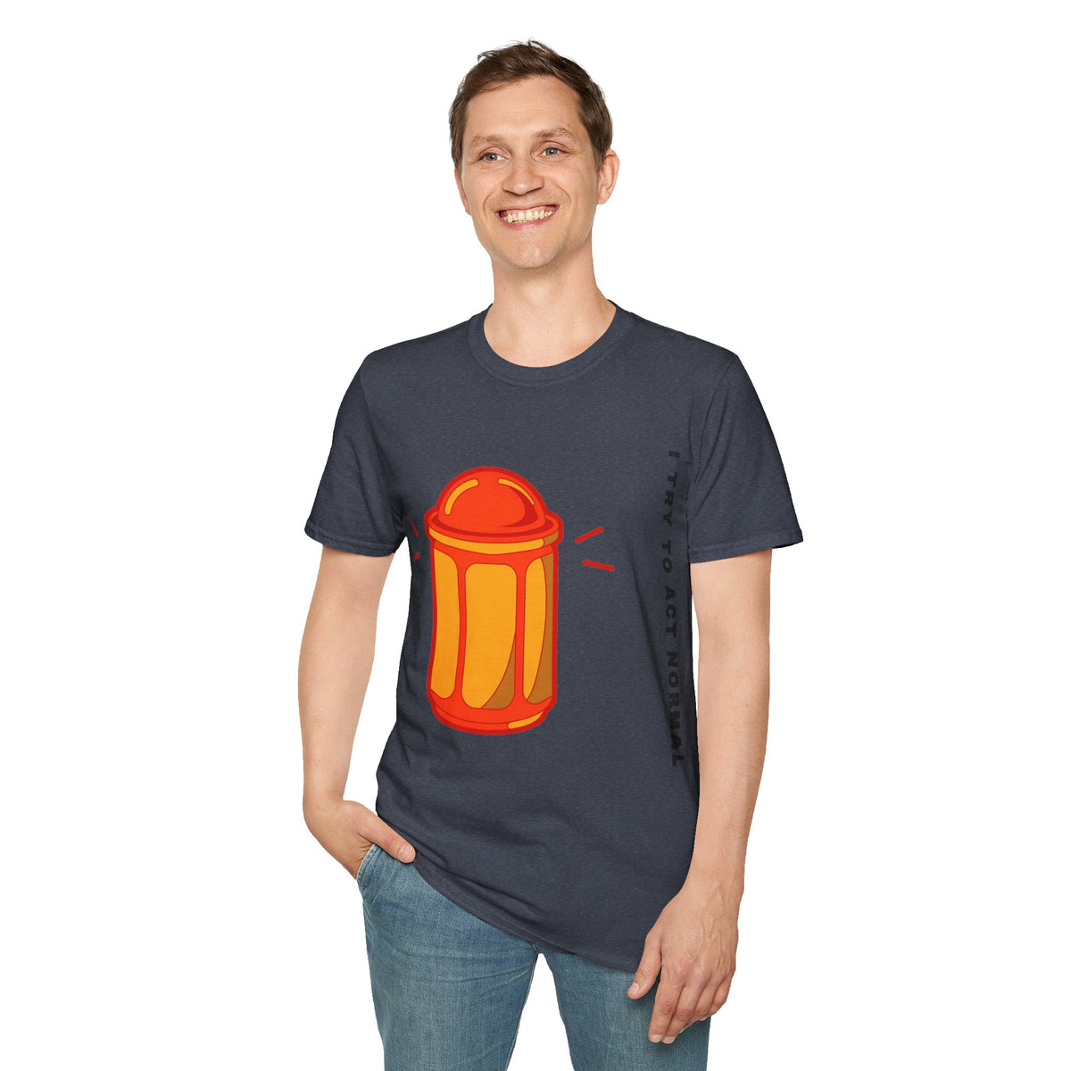 T-Shirt — 'I Try to Be a Grown-Up' Cartoon Fire Hydrant Graphic Tee - Trending Now - September 2026