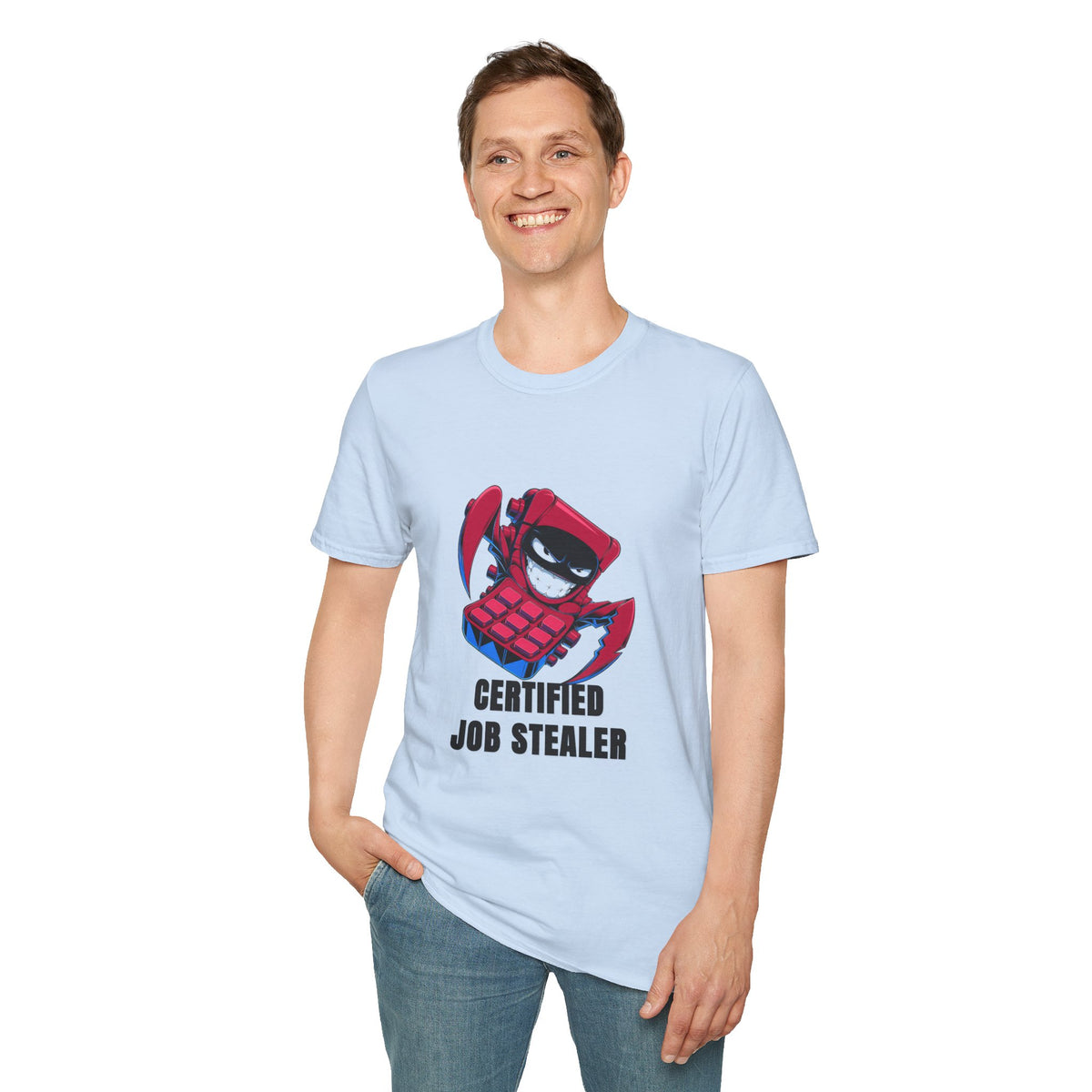 Certified Job Stealer T-Shirt — Funny Cartoon Ninja Heist Tee - Trending Now - August 2026