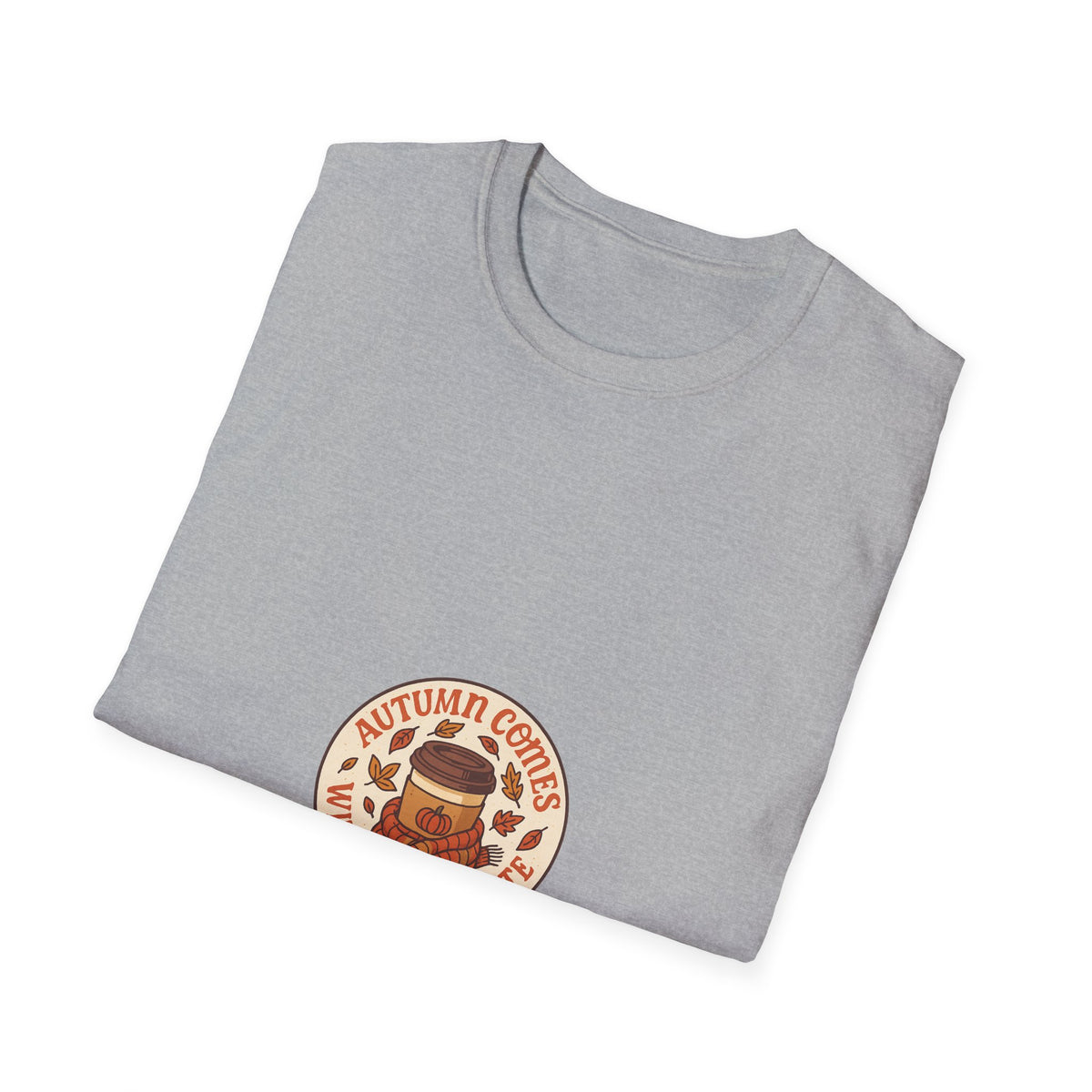 Coffee & Pumpkin Patch T-Shirt — "Autumn Coffee: Pumpkin Spice" Fall Cafe Shirt - Trending Now - October 2026