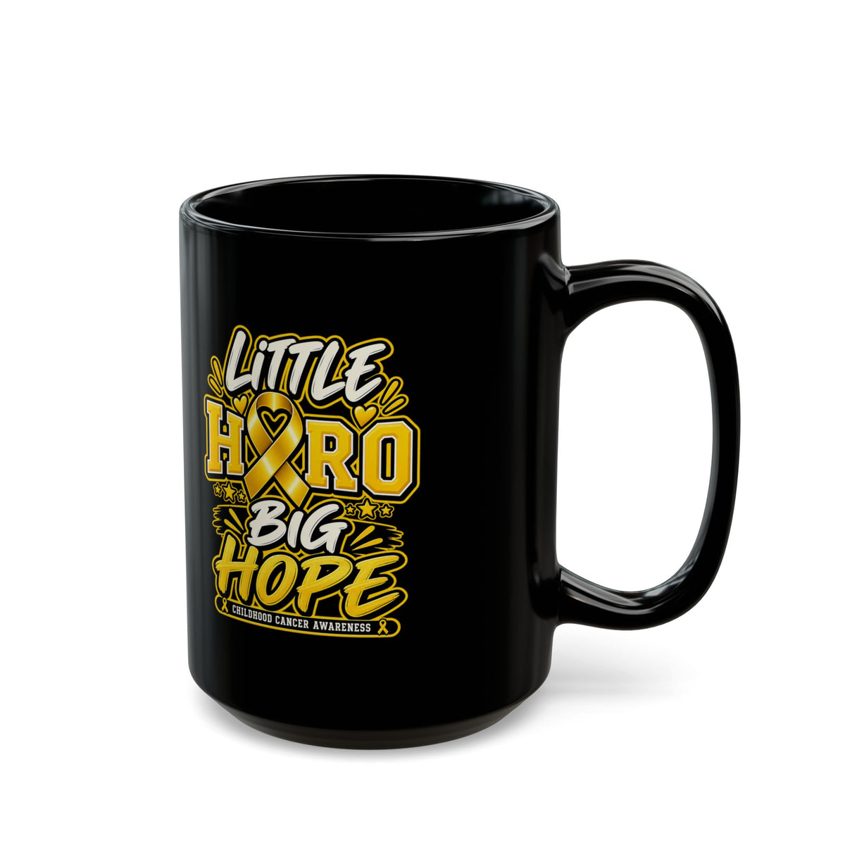 Little Hero Big Hope Childhood Cancer Awareness Mug