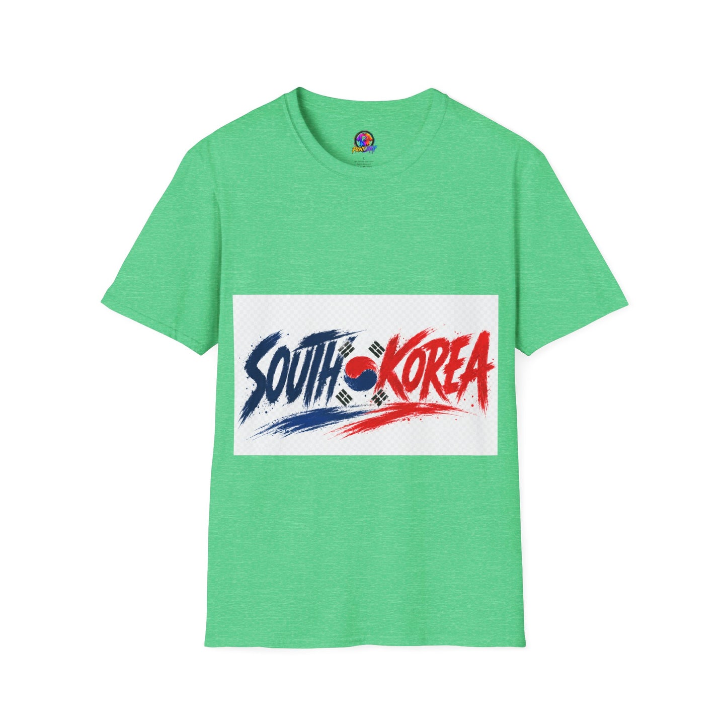 South Korea Flag Brushstroke T-Shirt — Patriotic Korean Travel Tee