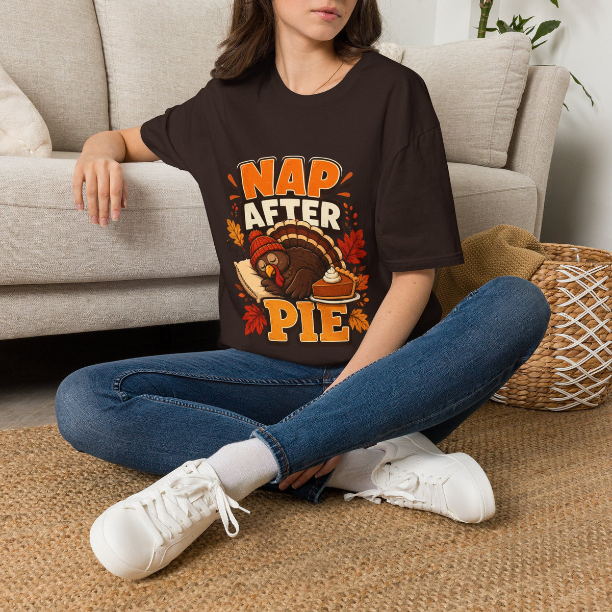 Thanksgiving T-Shirt Nap After Pie T-Shirt — Funny Thanksgiving Turkey Tee