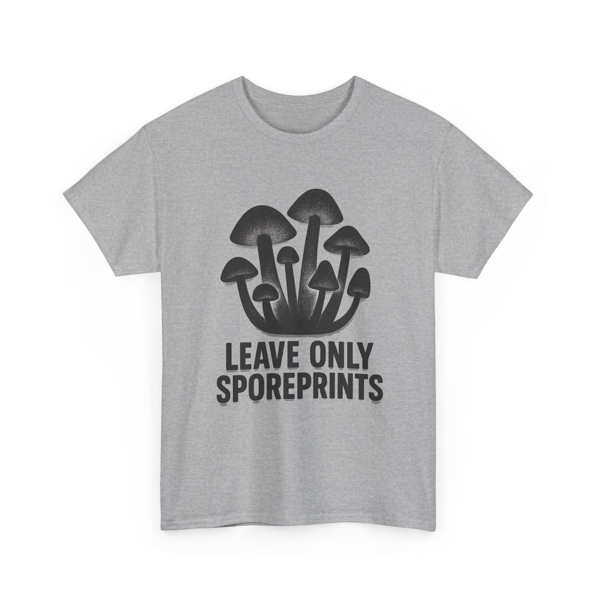 Mushroom Tee — "Leave Only Sporeprints" Eco Nature Graphic Shirt - Trending Now - August 2026