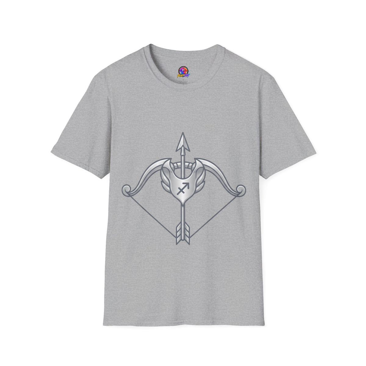 Arrow Heart T-Shirt — Minimal Cupid Bow & Arrow Design