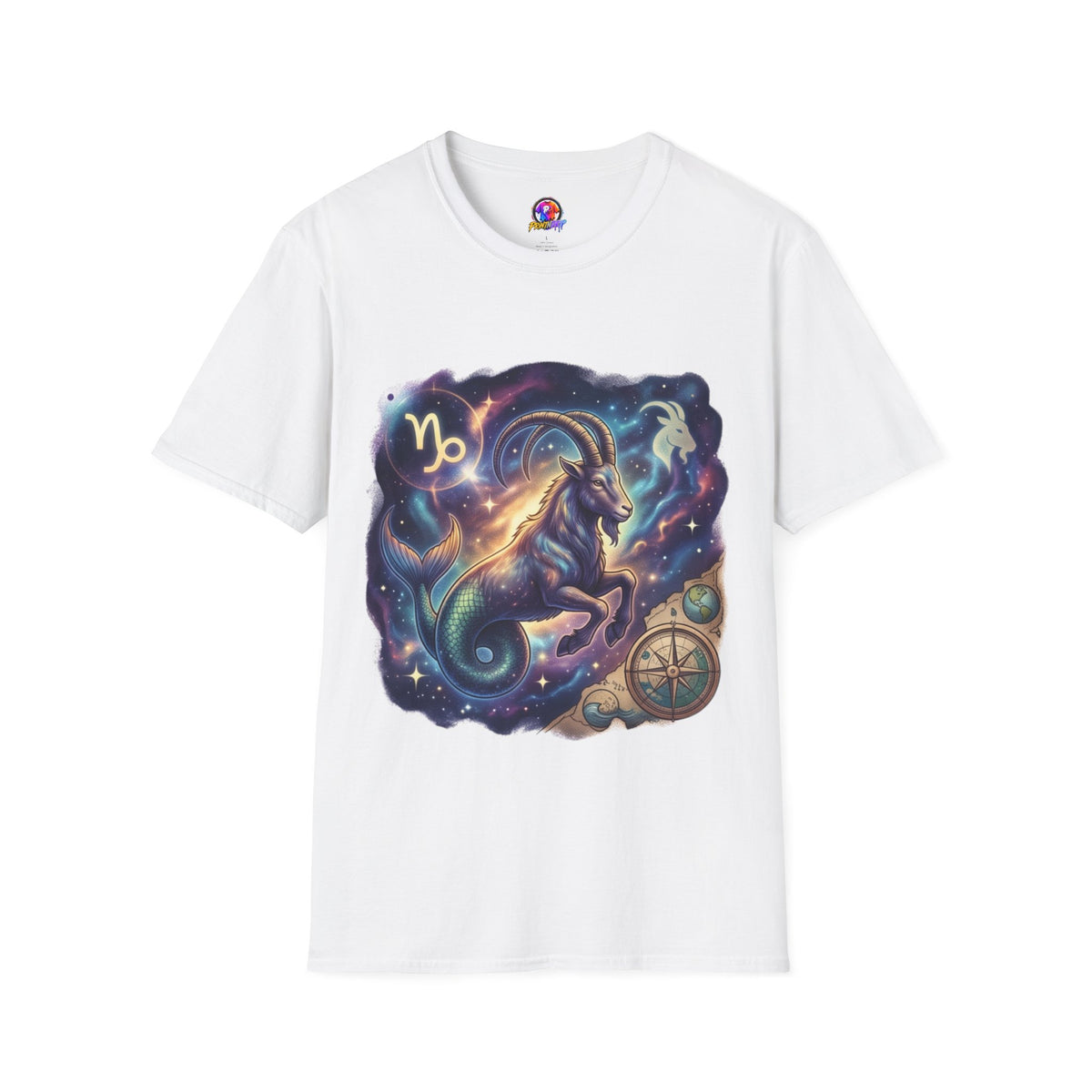 Capricorn Zodiac T-Shirt — Celestial Goat Astrology Tee
