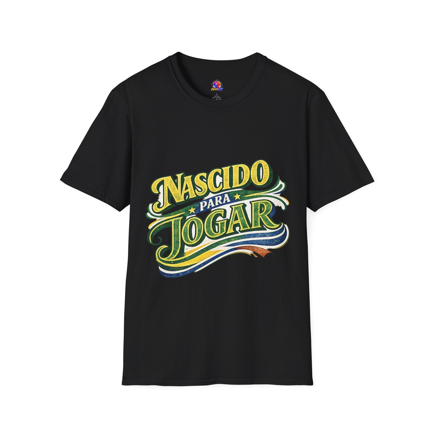 Brazil T‑Shirt — Nascido Para Jogar Vintage Brazilian Soccer Graphic Tee