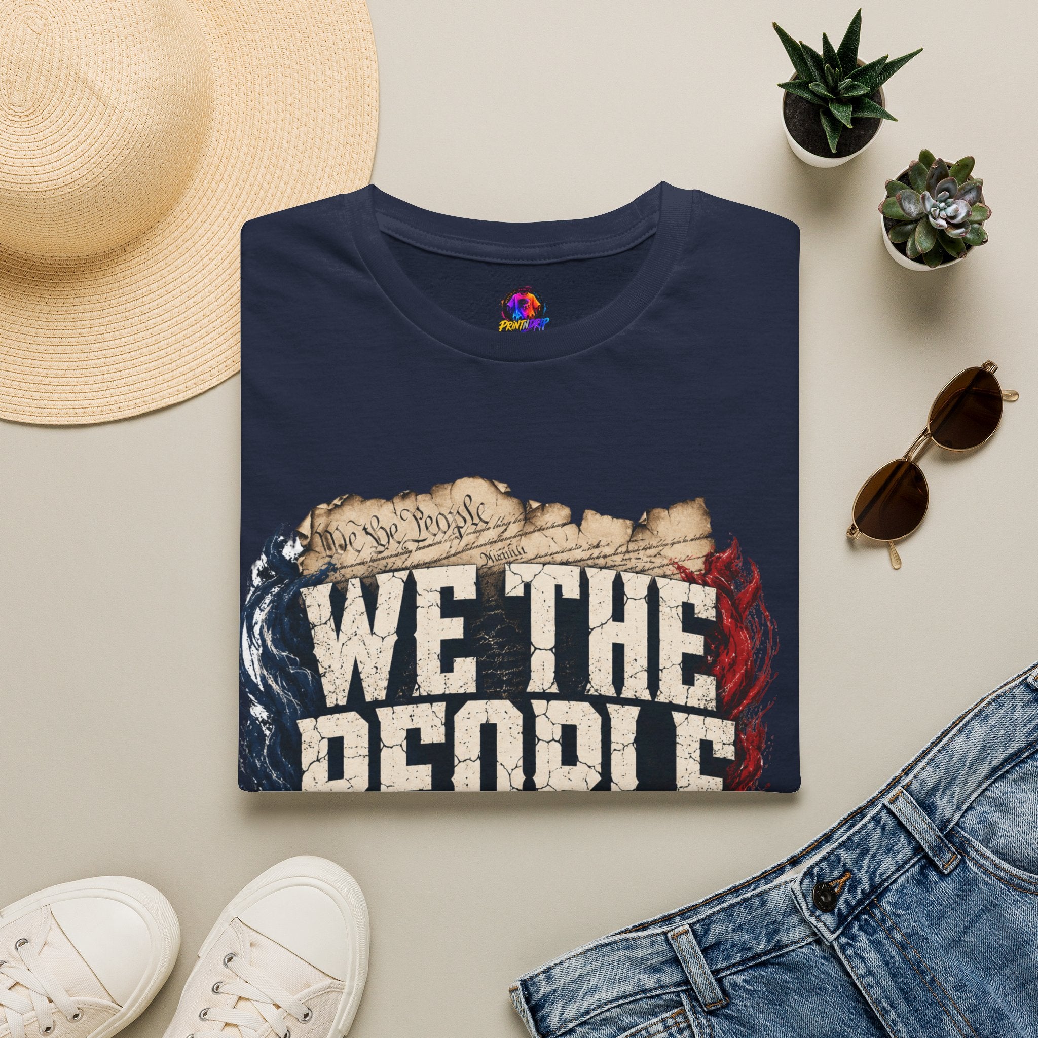We The People T‑Shirt — Patriotic Americana Tee with ‘We The People’ Design