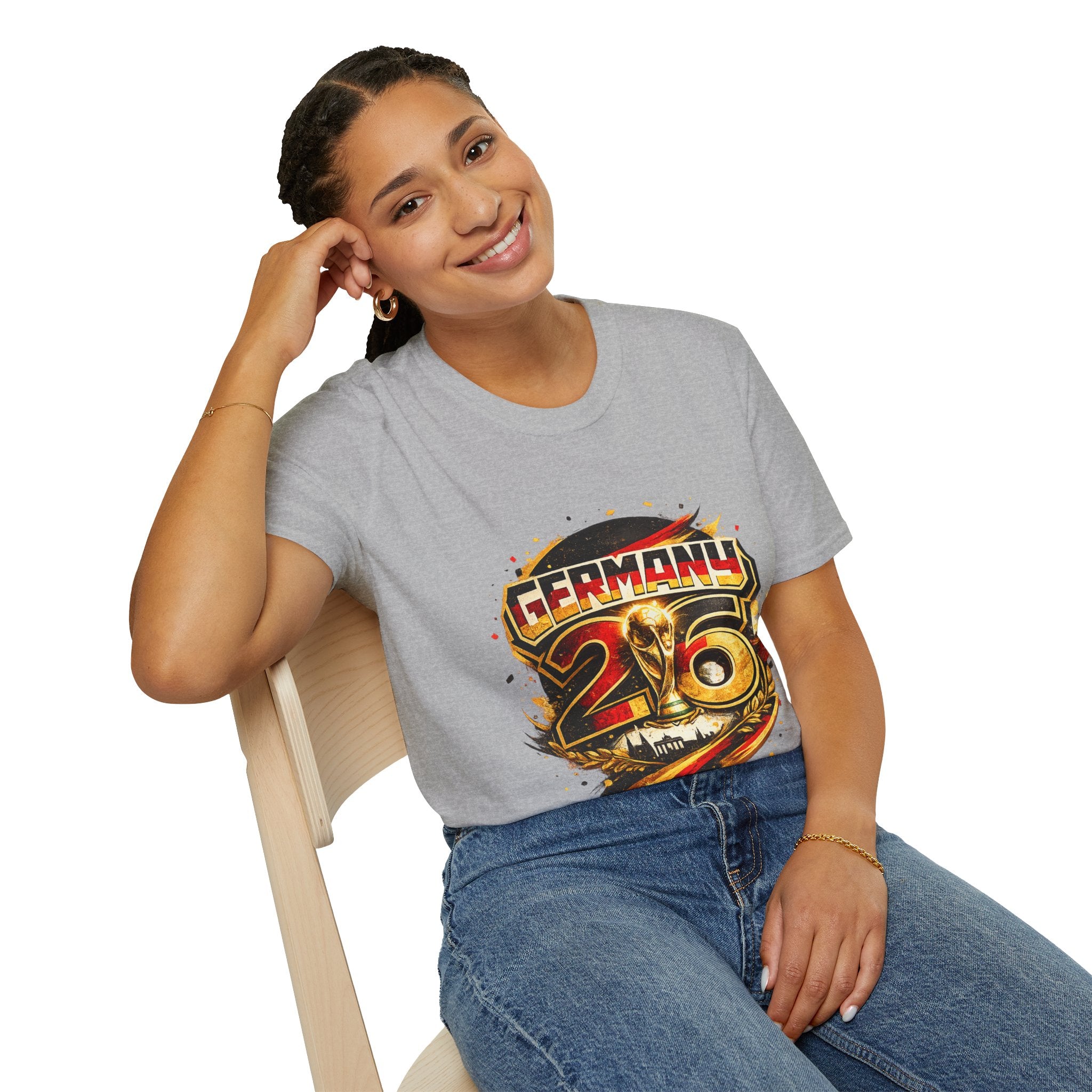 Germany 26 Skull Graphic T‑Shirt — Retro Soccer Fan Tee