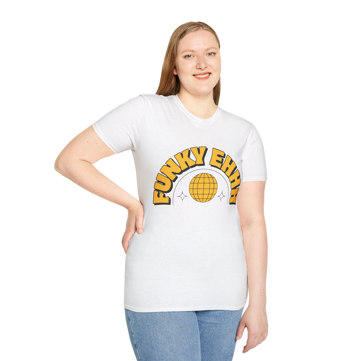 Funky Ehhh T-Shirt — Retro Yellow Disco Graphic Tee - Trending Now - August 2026