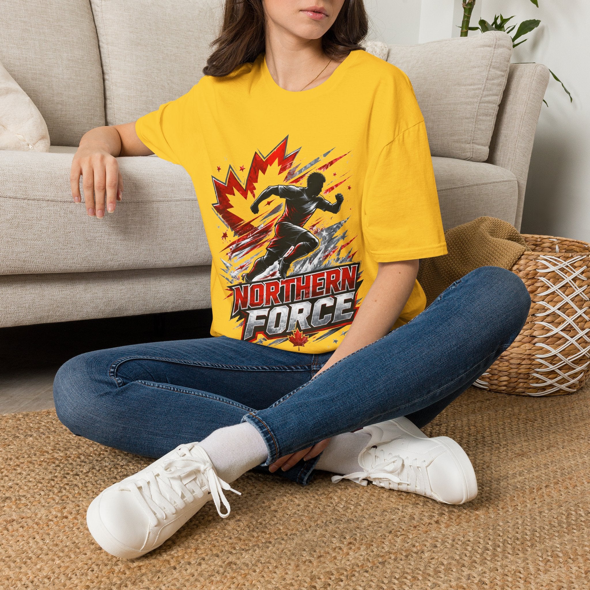 Canada Northern Force Running T‑Shirt — Canada Maple Runner Athletic Tee