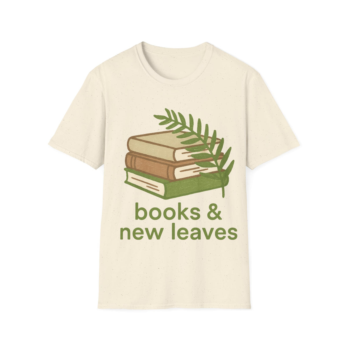 Books & New Leaves T-Shirt — Botanical Book Lover Tee - Trending Now - September 2026