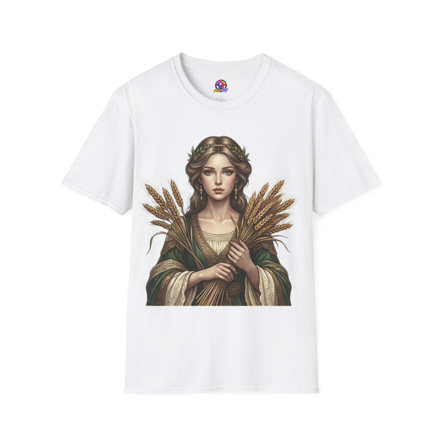 Goddess of Harvest T‑Shirt — Wheat Maiden Graphic Tee