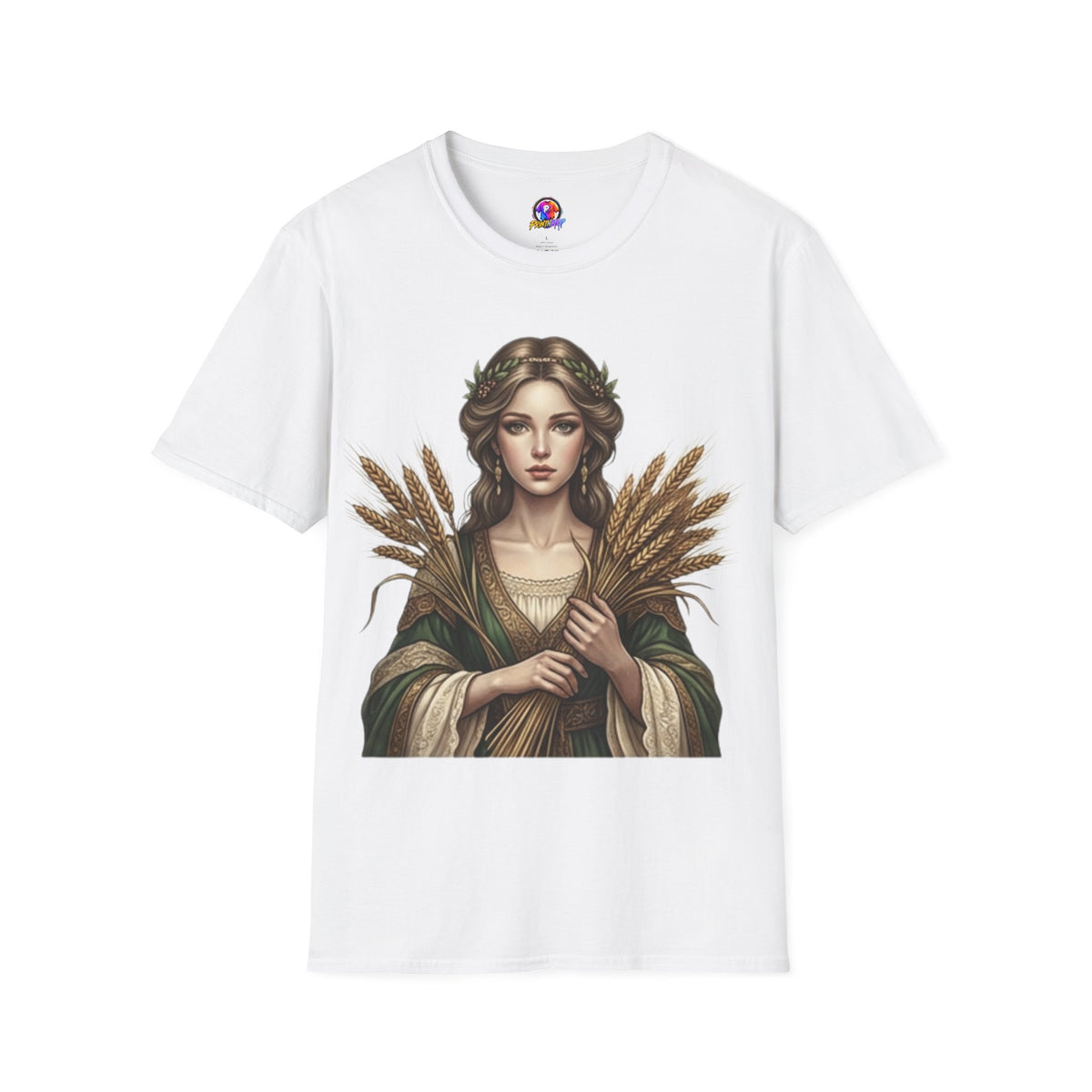 Goddess of Harvest T‑Shirt — Wheat Maiden Graphic Tee