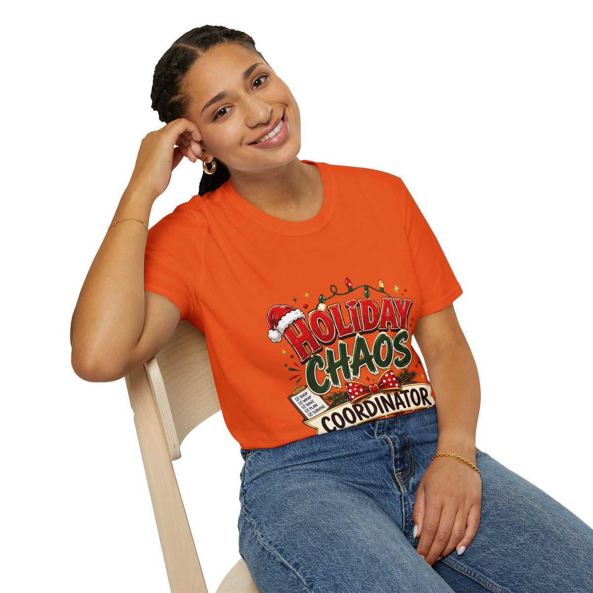 Holiday Chaos Coordinator T-Shirt — Funny Christmas Crew Tee