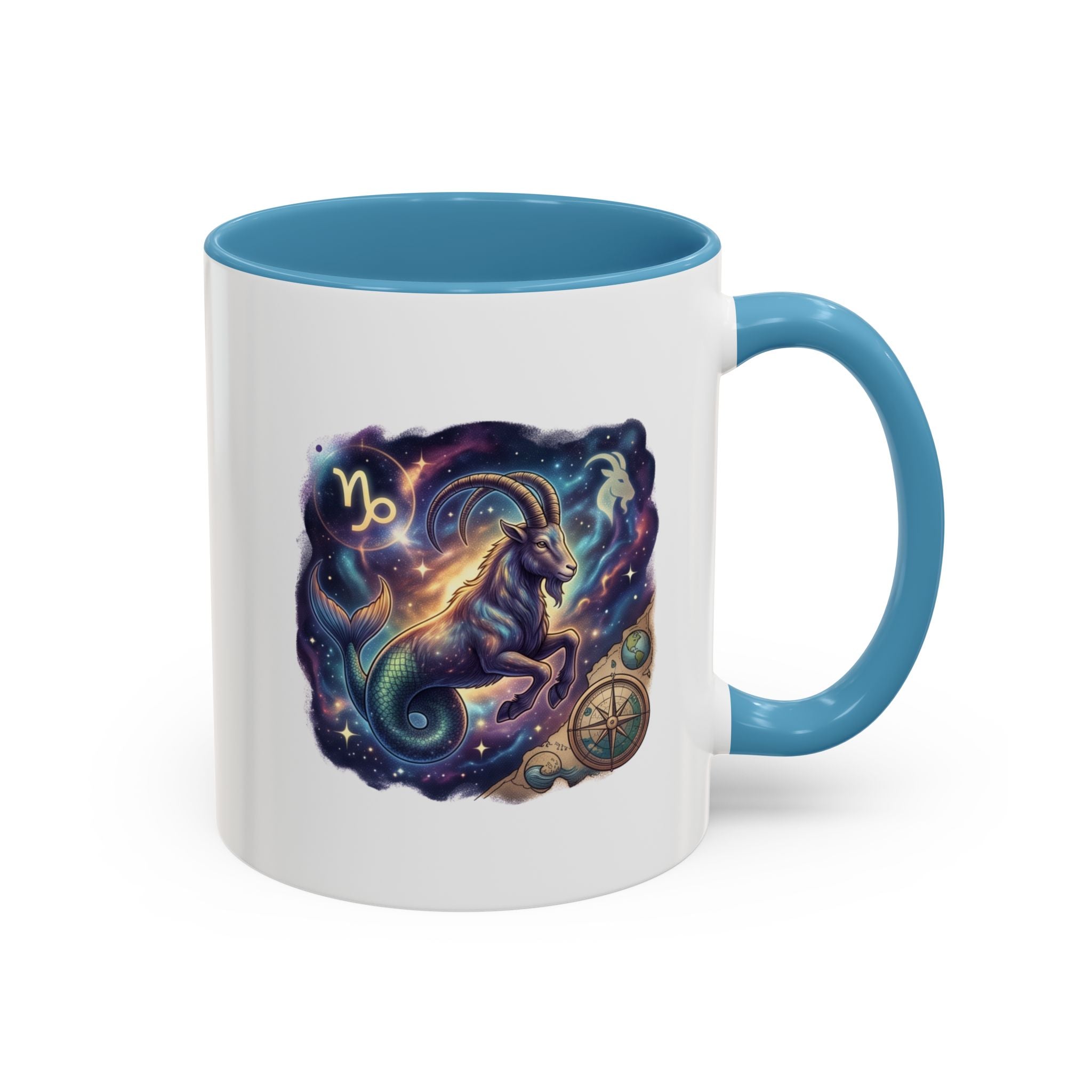 Capricorn Zodiac Coffee Mug — Celestial Goat Astrology Accent Mug