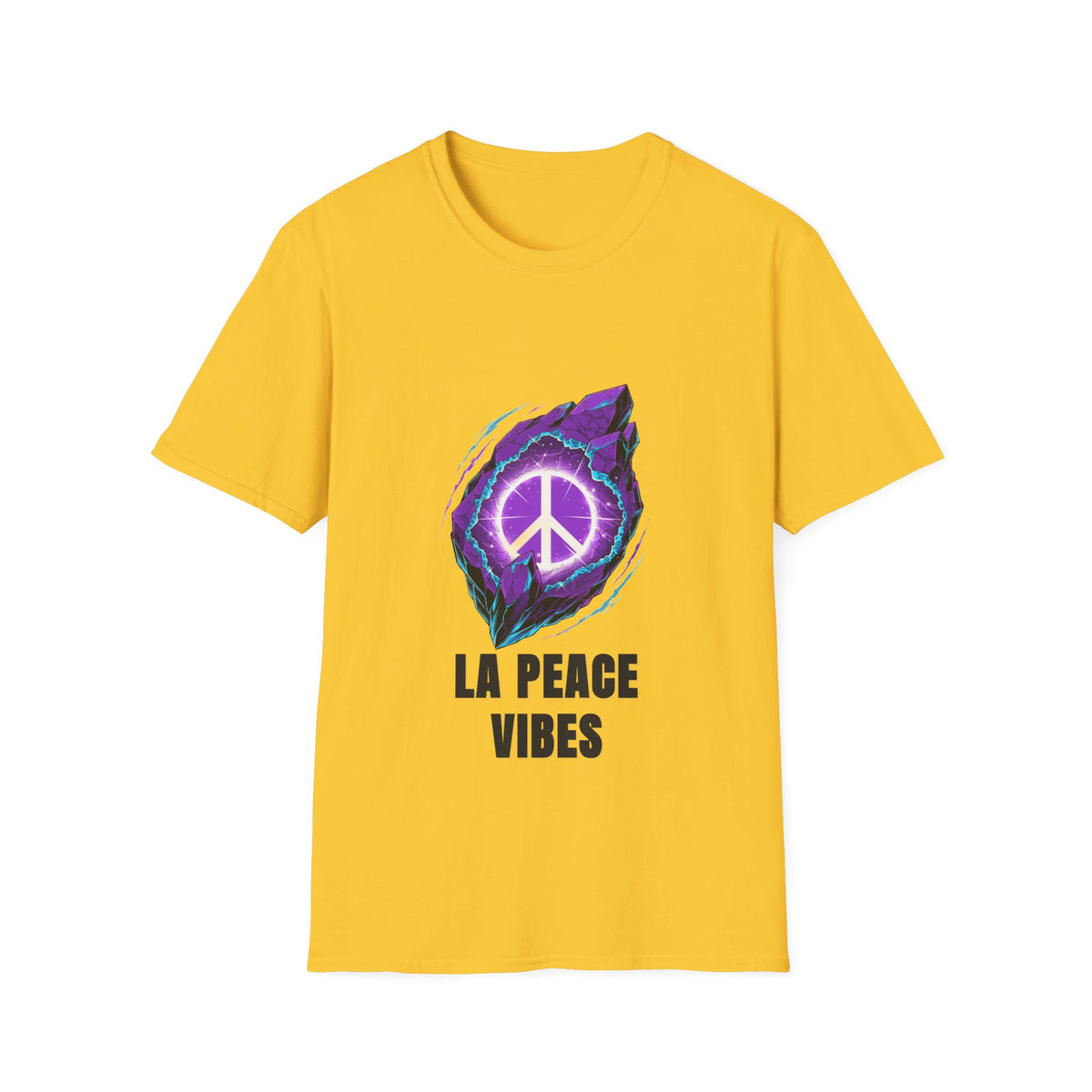 Peace Vibes T-Shirt — Purple Neon Peace Sign Graphic - Trending Now - August 2026
