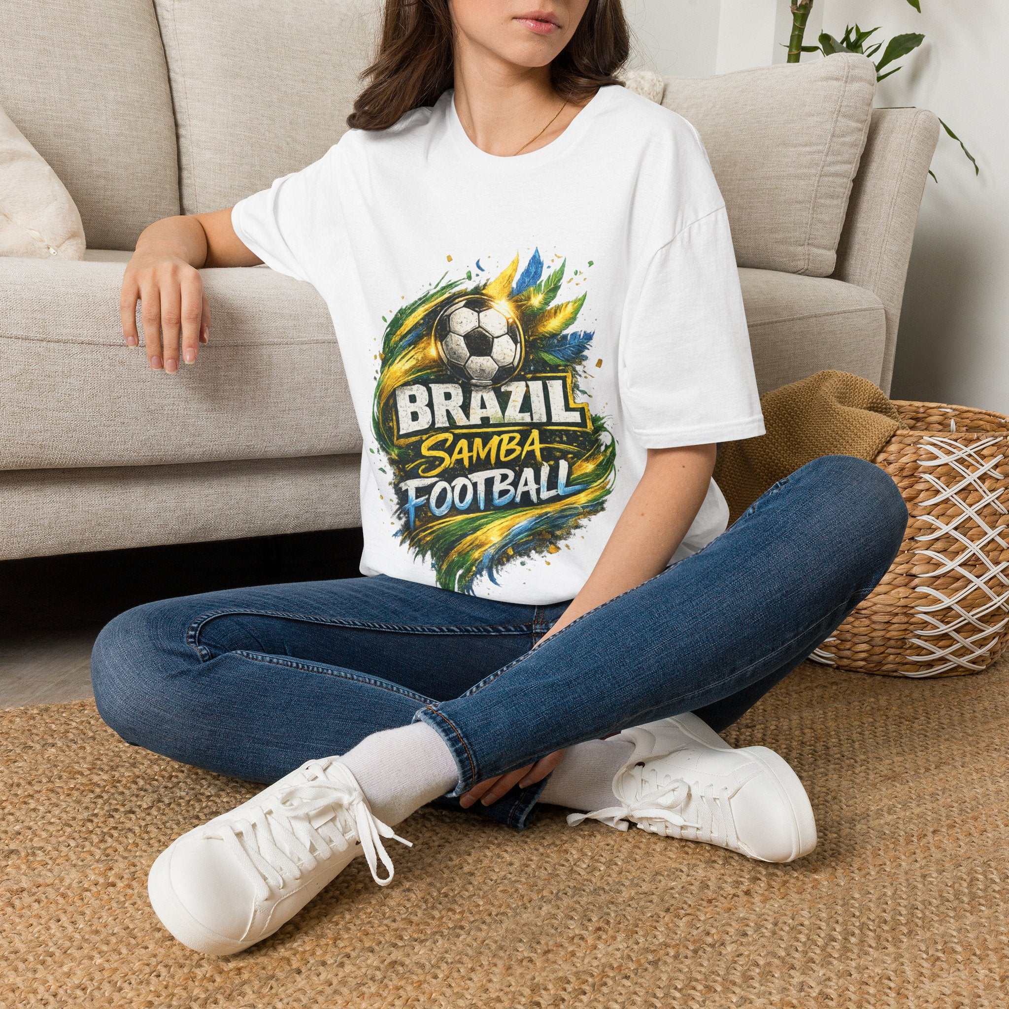 Brazil Samba Football T‑Shirt