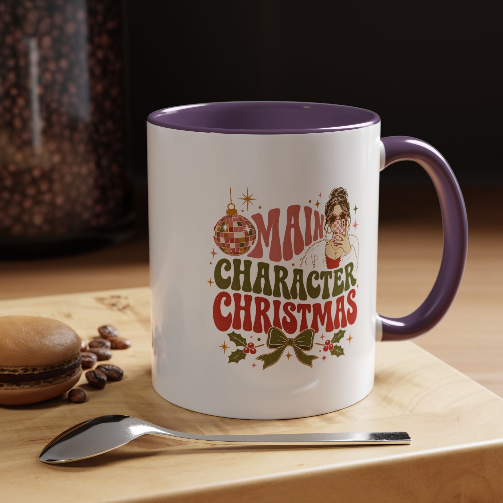 Modern Day Christmas Main Character Christmas Mug — Funny Holiday Coffee Cup