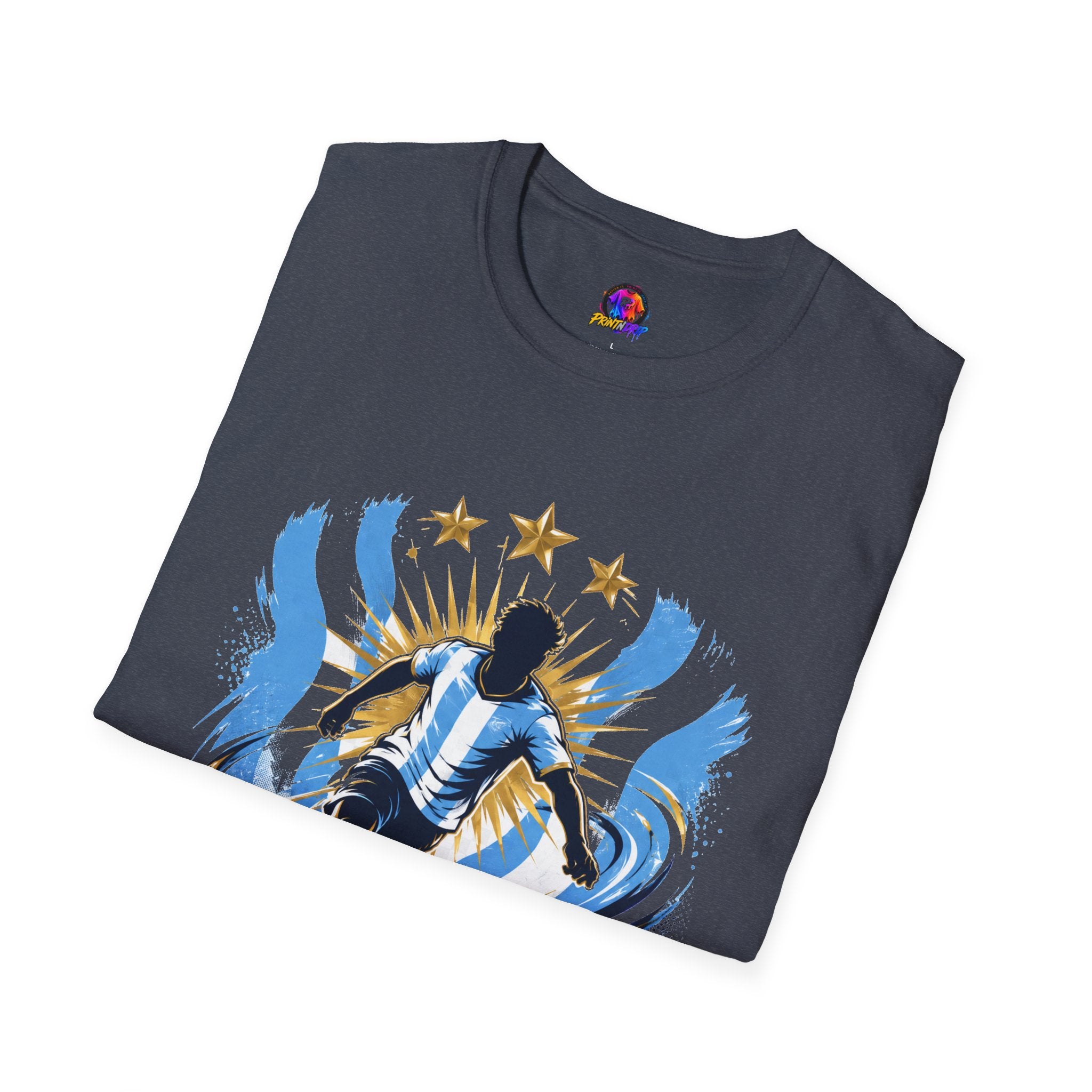 Argentina Sky Blue Magic Soccer T-Shirt — Argentinian Football Player Graphic Tee
