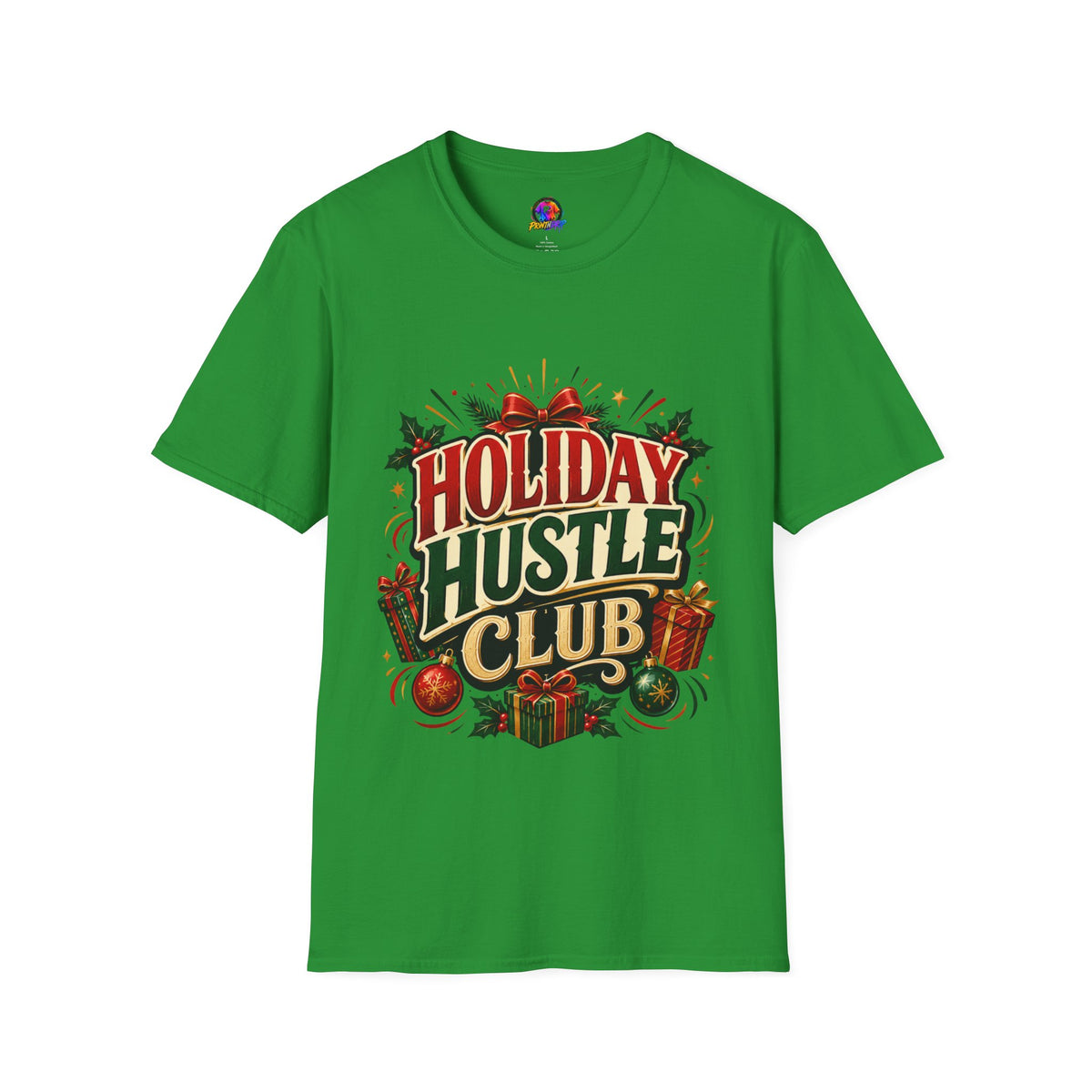 Holiday Hustle Club T-Shirt — Funny Christmas Graphic Tee