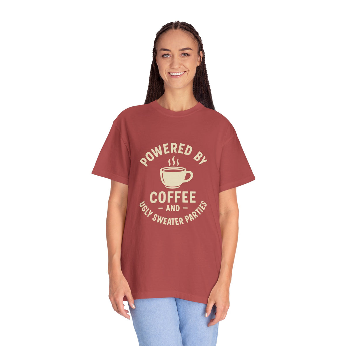 Powered by Coffee T-Shirt — Funny Coffee Lover Tee - Trending Now - October 2026