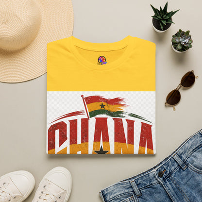 Ghana Flag Soccer T-Shirt — Retro Ghana Pride Football Tee