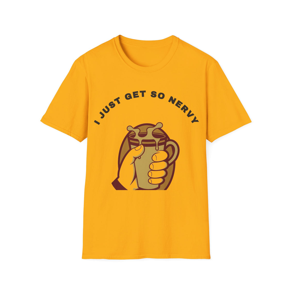 T-Shirt — “I Just Get So Nervy” Nervous Sloth Graphic Tee - Trending Now - September 2026
