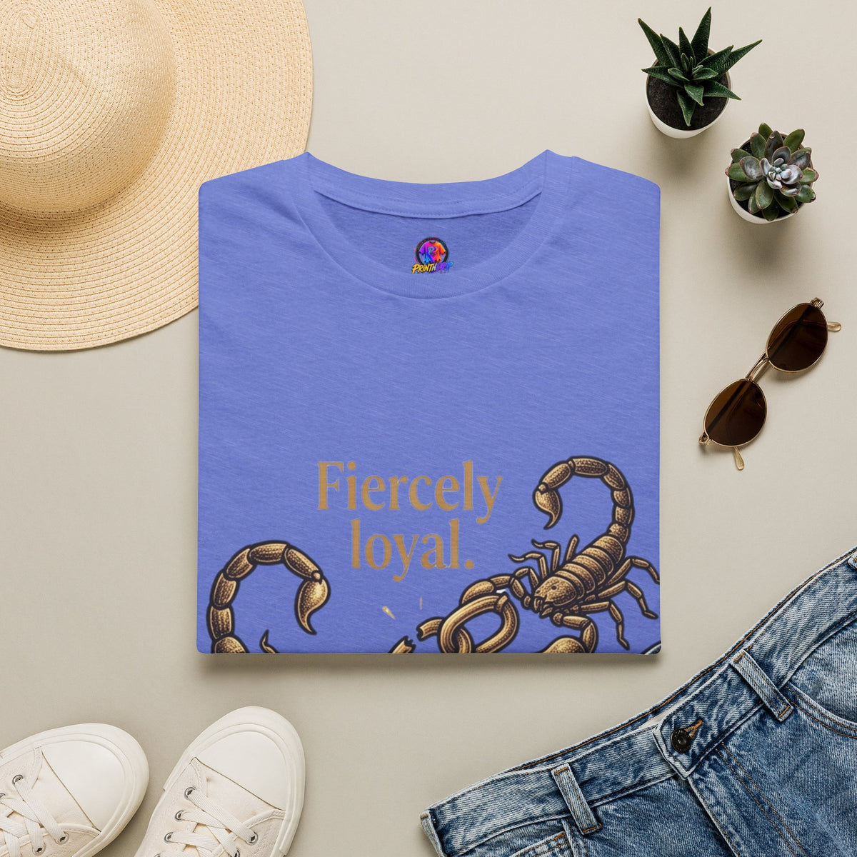 Scorpio T-Shirt — Fiercely Loyal, Easily Detached Zodiac Tee