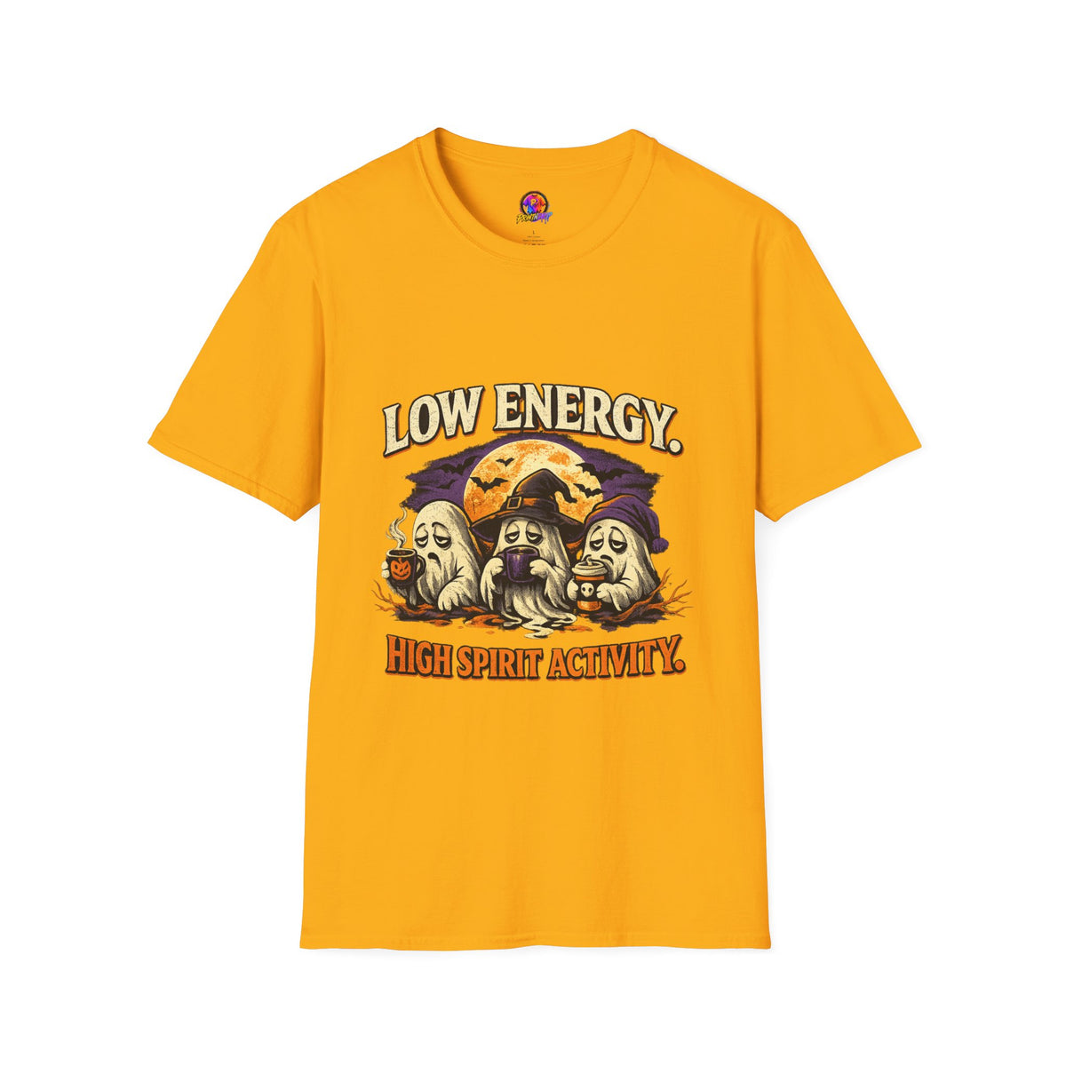 Halloween Low Energy High Spirit Unisex Softstyle T-Shirt