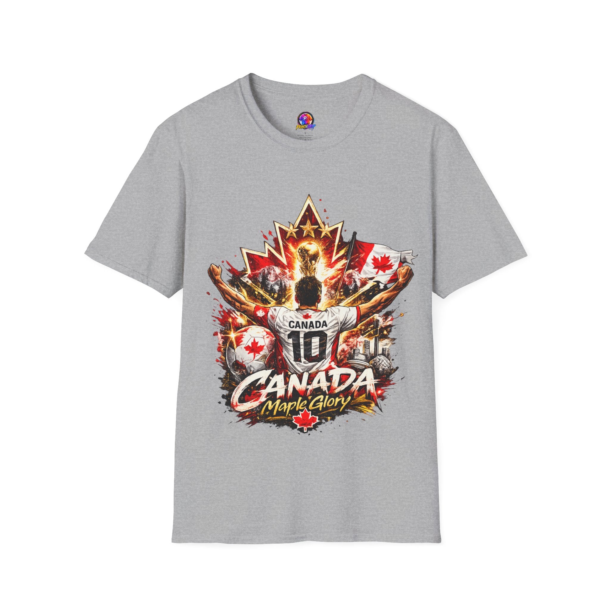 Canada Maple Glory T‑Shirt — Vintage Canadian Maple Leaf Graphic Tee