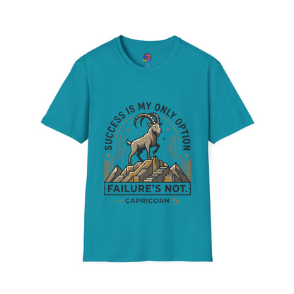 Capricorn Goat T-Shirt — "Success Is My Only Option" Motivational Zodiac Tee