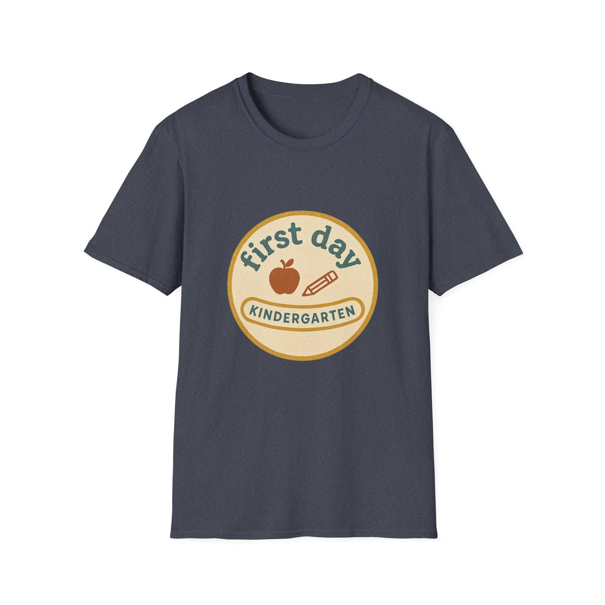 First Day Kindergarten Badge T-Shirt — Cute Back-to-School Tee for Teachers & Parents - Trending Now - August 2026
