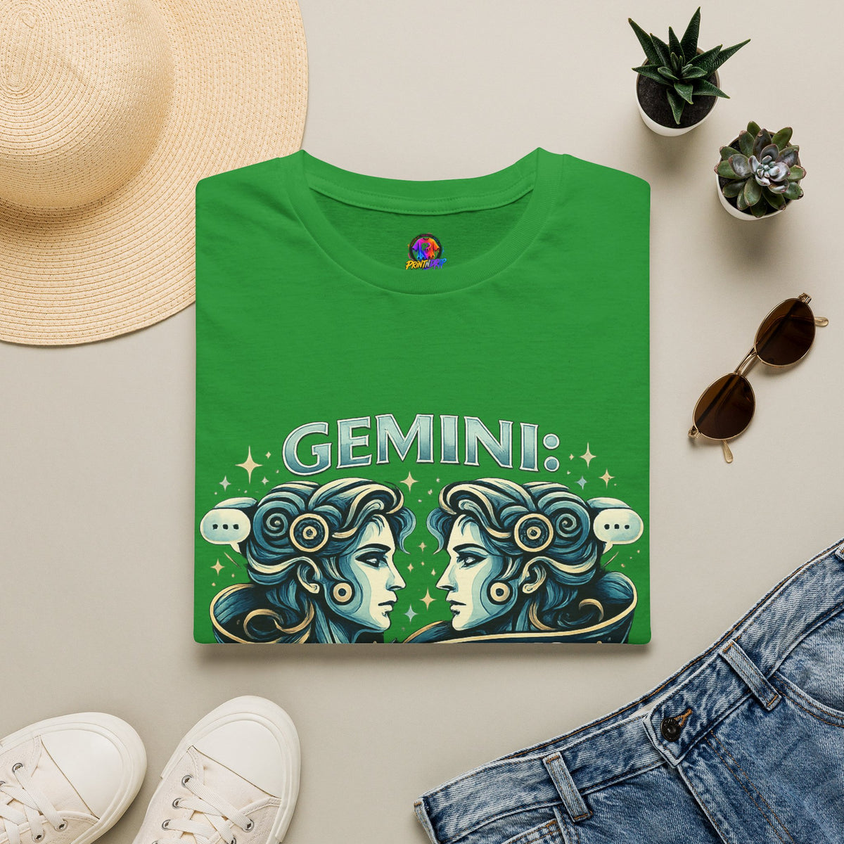 Zodiac Gemini Unisex Softstyle T-Shirt