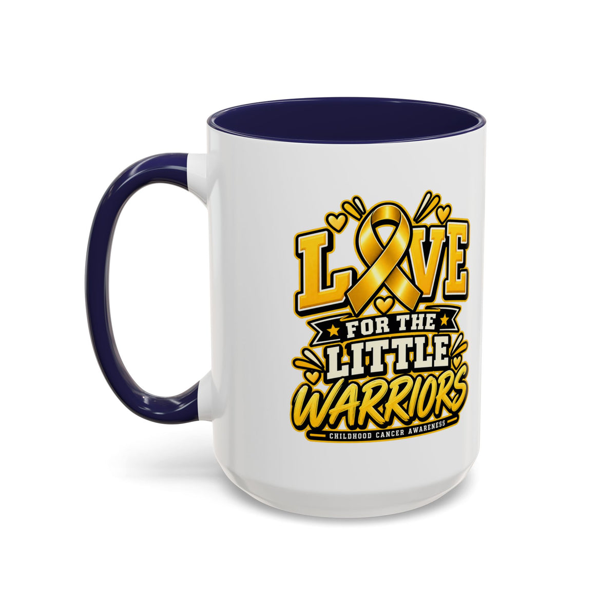 Coffee Mug — "Love for the Little Warriors" Childhood Cancer Awareness Accent Mug