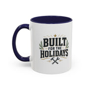 Christmas Built for the Holidays Accent Coffee Mug – Holiday Workshop Coffee Cup