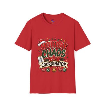 Holiday Chaos Coordinator T-Shirt — Funny Christmas Crew Tee