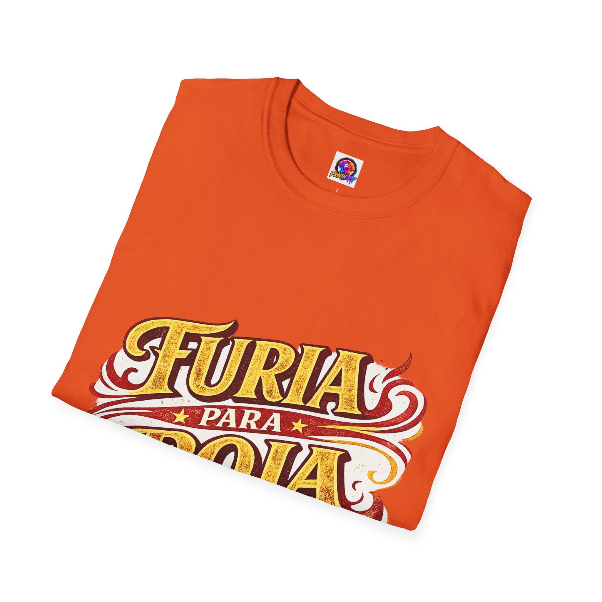 Spain Furia Para Roja T-Shirt — Vintage Flame Spanish Pride Soccer Tee